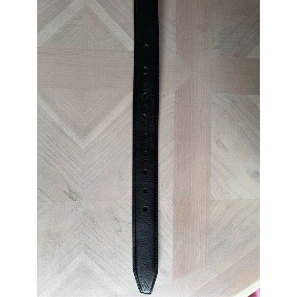 The Bridge Leather Black Belt Made In Italy - Picture 6 of 8